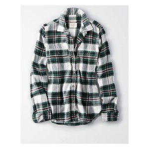 AE Plaid Shirt Jacket
